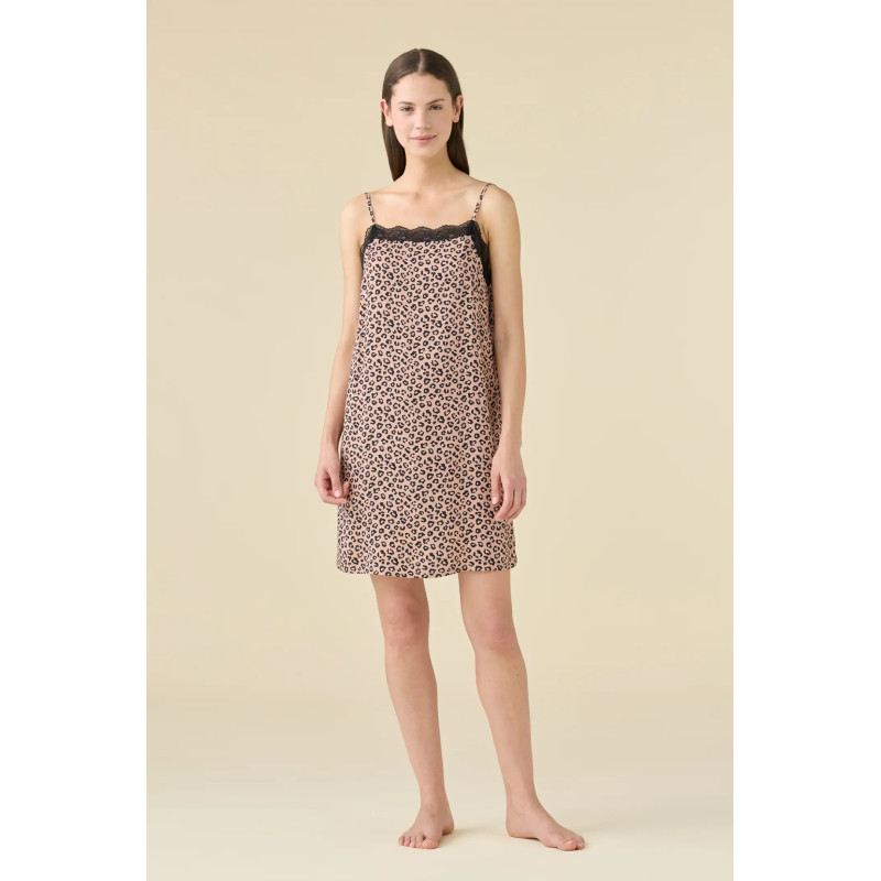 Viscose Nightshirt Animal Print Lover