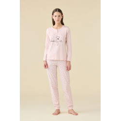 Pigiama Donna In Cotone Cuoricini Noidìnotte