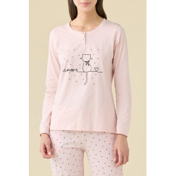 Pigiama Donna In Cotone Cuoricini Noidìnotte