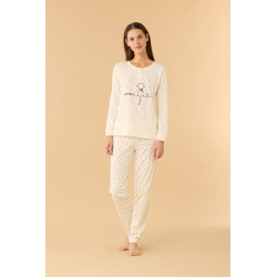 Women's Cotton Pajamas With Little Hearts Noidìnotte