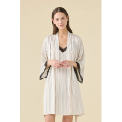 Women's Summer Kimono Robe in Cherie Viscose