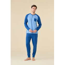 Men's Summer Cotton Pajamas, Item Colorful.