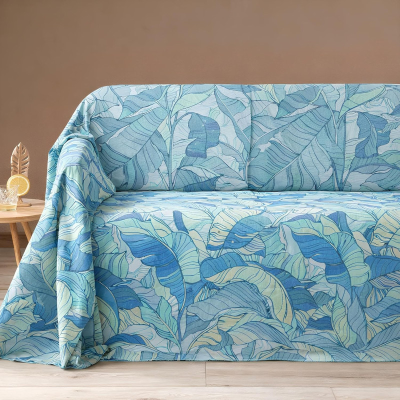 Telo Arredo Copridivano Grandecor In Cotone Forest Caleffi