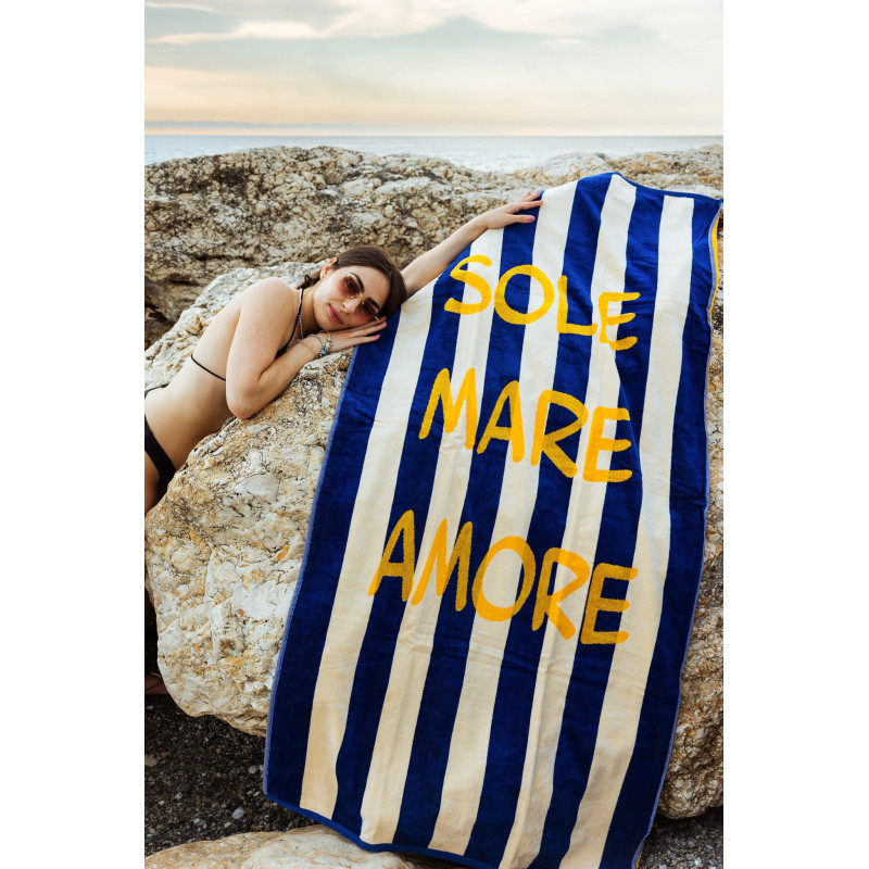 Velour Brushed Terry Beach Towel