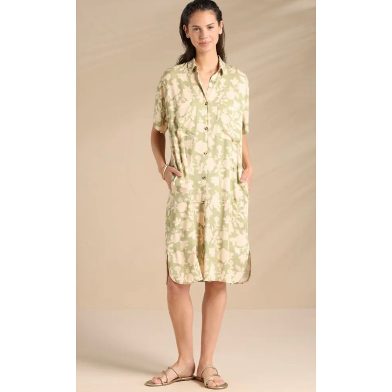 Women's Summer Dress Shirt in Viscose, Flowery Item