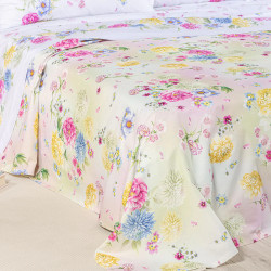 Summer Bedspread in Panama Cotton Garden Double Unique Caleffi